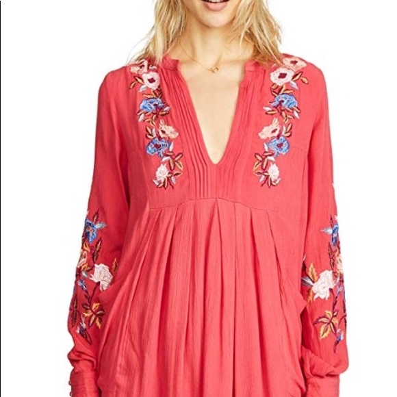 Free People Dresses & Skirts - Free People Mia Gauze Embroidered Mini